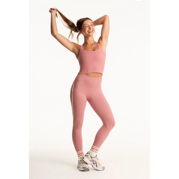 SET Active Pants - Set Active "Baked" Pink FormCloud Cloud Parke Pipe It Up Bra S Leggings M Set